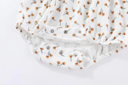 Baby Girl Cotton Lace Bodysuit & Hat Set | Long Sleeve 0-24 Months