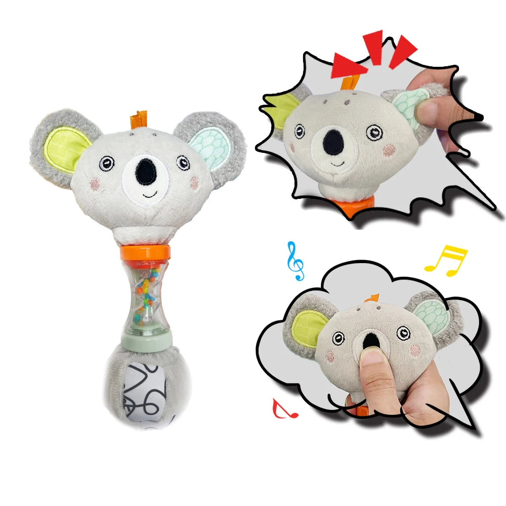 Baby Fox & Koala Hand Rattle Toy