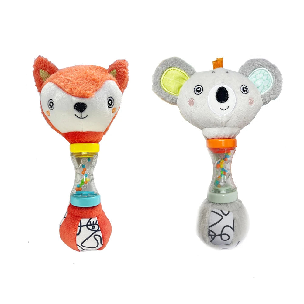 Baby Fox & Koala Hand Rattle Toy