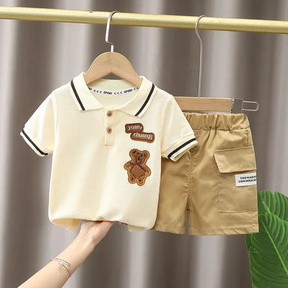 Kids Cotton T-Shirt & Shorts Fashion Set | Boys & Girls Summer 2PCS